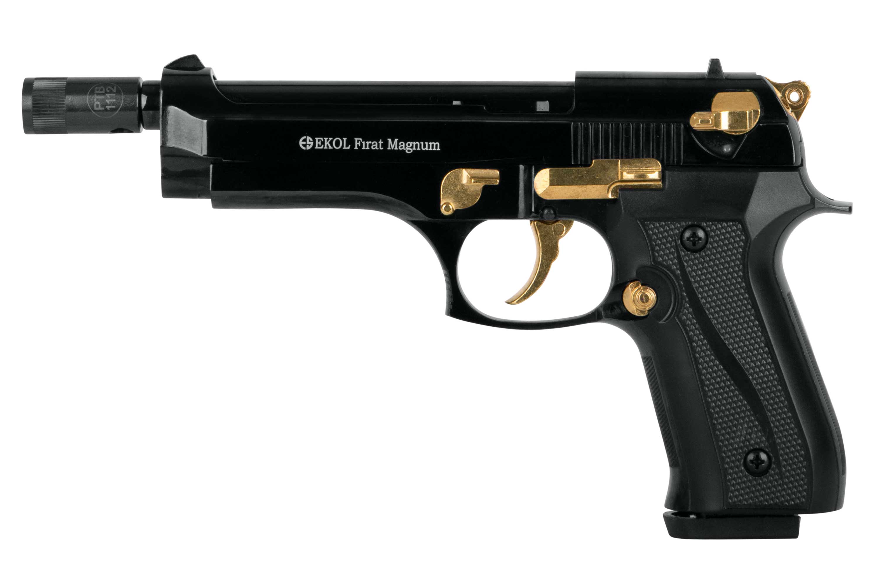 EKOL Firat Magnum Schwarz-Gold 9mm P.A.K. - Gas Signal