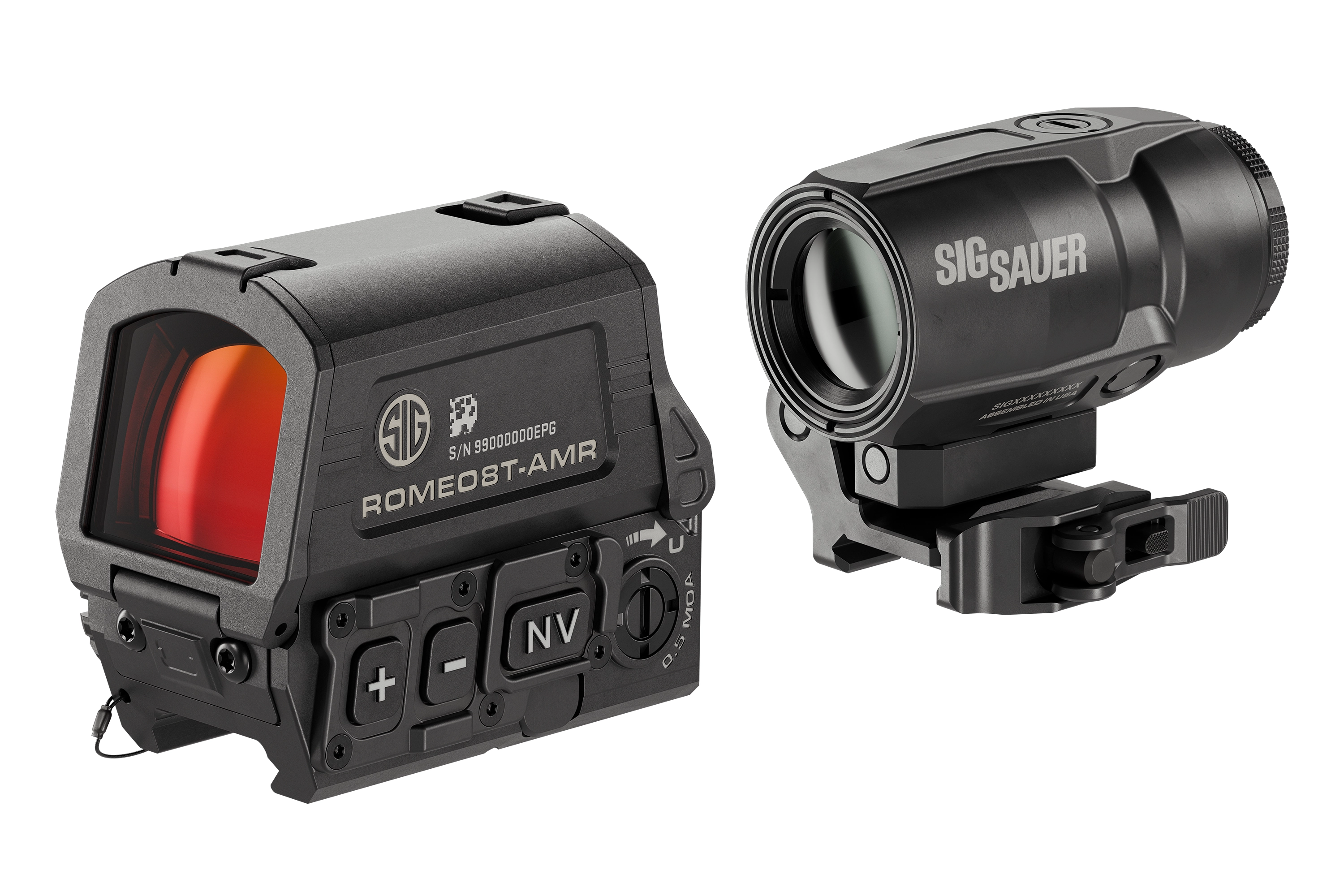 SIG SAUER ROMEO8T-AMR Set Red Dot + JULIET3T-AMR Magnifier