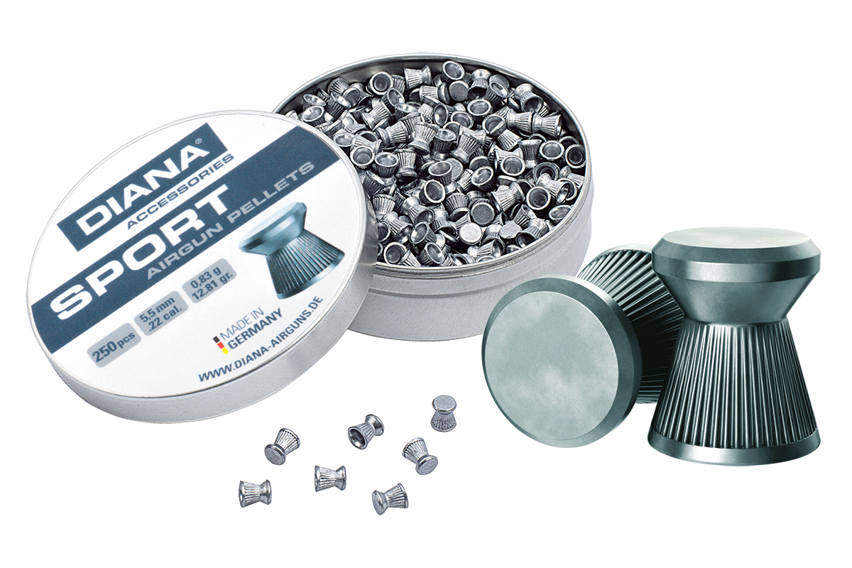 DIANA Flachkopf Diabolos geriffelt 5,5mm 250 Stück