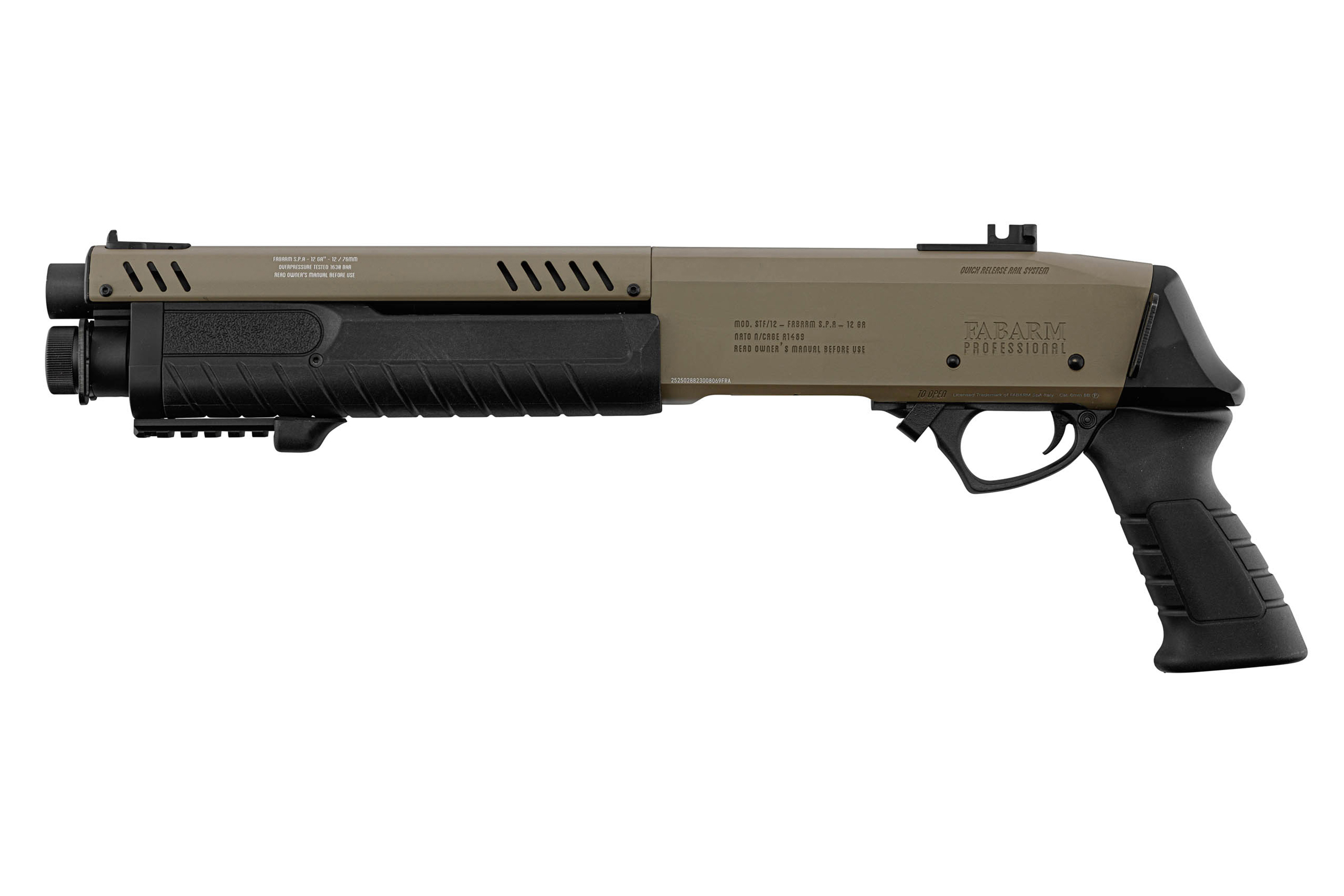 FABARM STF12 Initial short US Tan 6mm - Airsoft Gas Non BlowBack FABARM STF12 Initial short US Tan 6mm - Airsoft Gas Non BlowBack