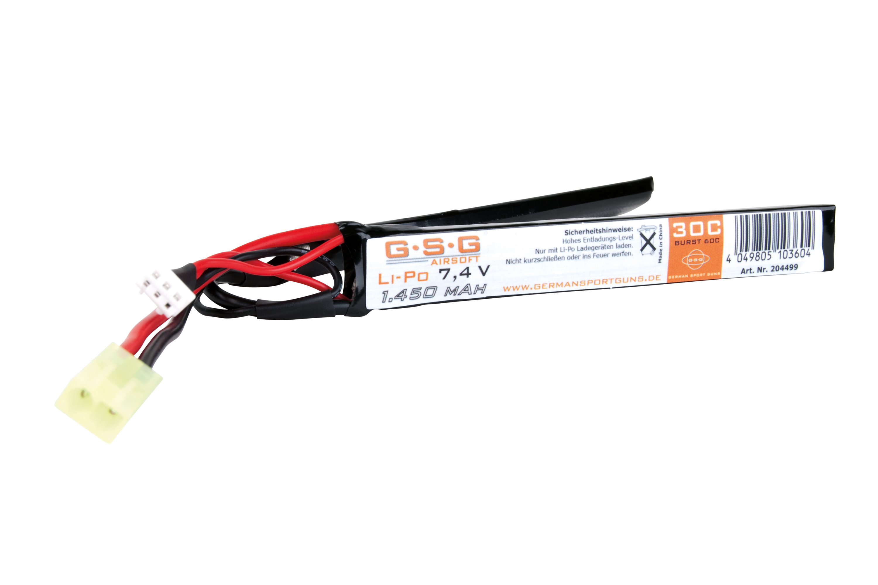 GSG Akku Li-Po 7,4V | 1.450 mAh - Airsoft GSG Akku Li-Po 7,4V | 1.450 mAh - Airsoft