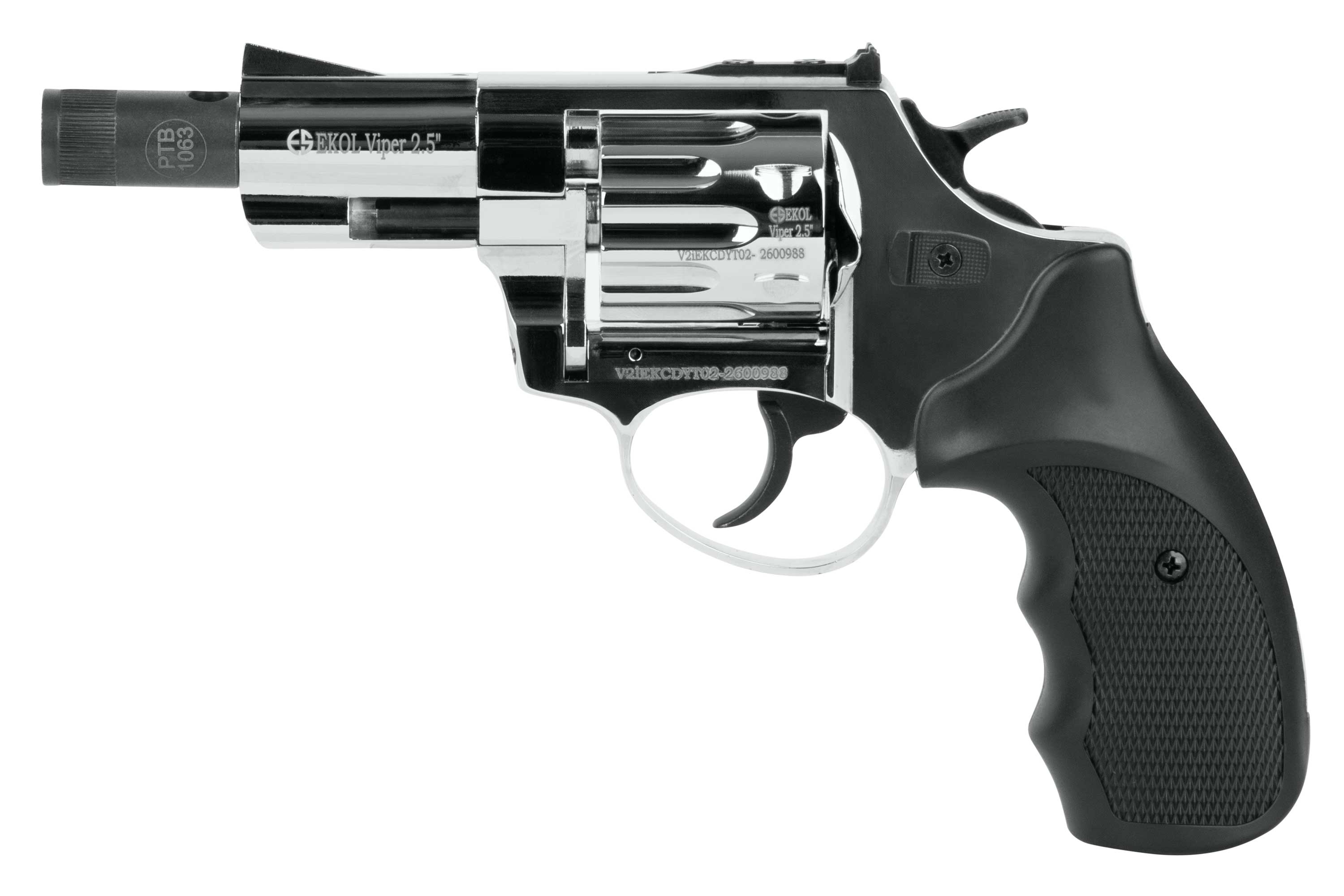 Ekol Viper 2,5'' Chrom 9mm R. - Gas-Signal