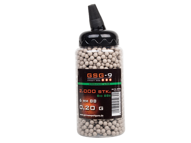 GSG-9 Organic Line 6 mm BIO BBs Weiß 0,20 g 2.000 Stück