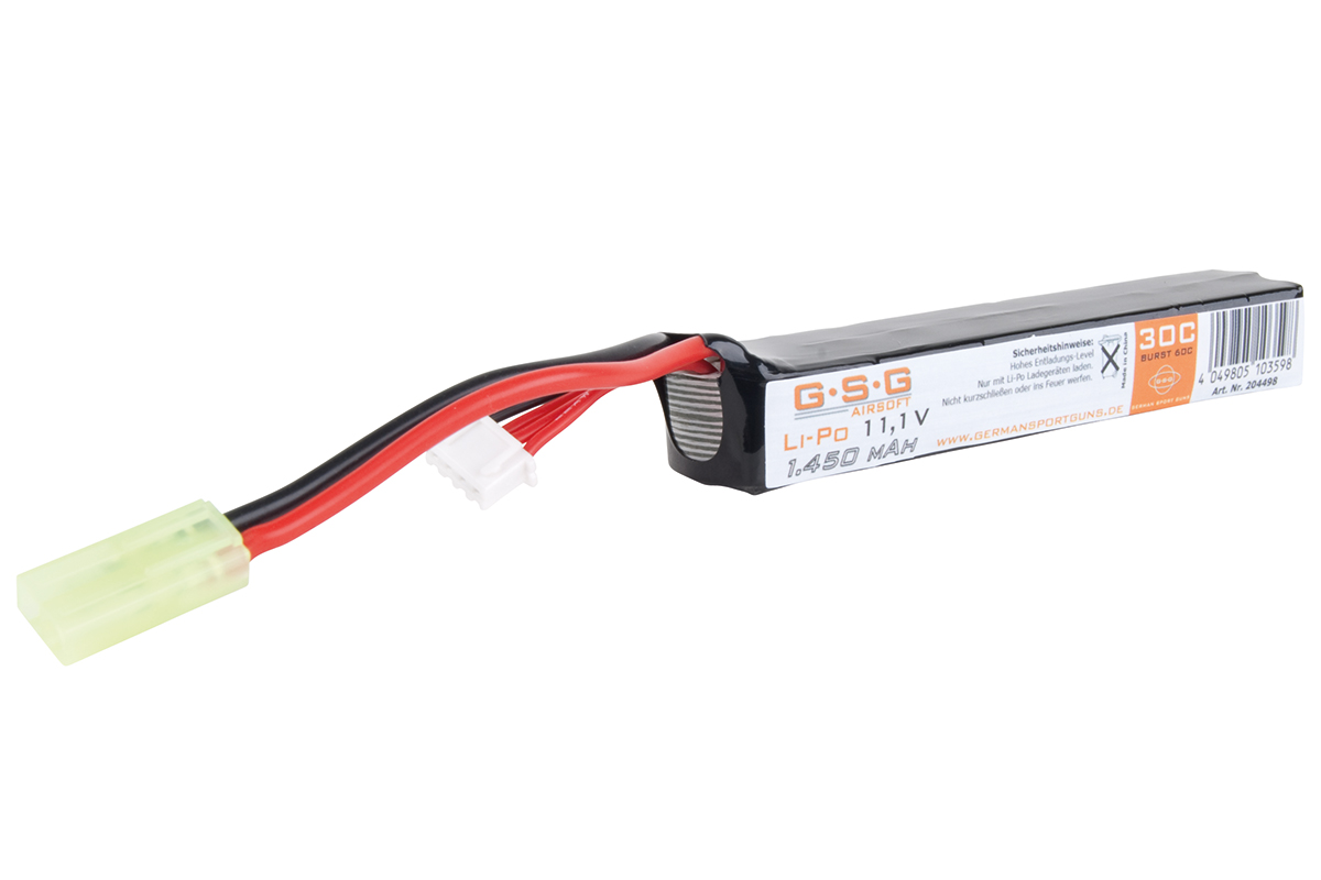 GSG Akku Li-Po 11,1V | 1.450 mAh - Airsoft GSG Akku Li-Po 11,1V | 1.450 mAh - Airsoft