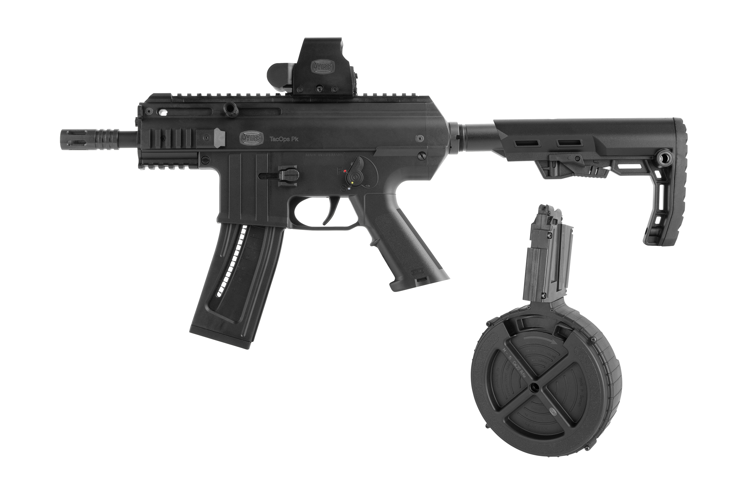 MAUSER TacOps PK Super Set .22lr HV - Selbstladepistole MAUSER TacOps PK Super Set .22lr HV - Selbstladepistole