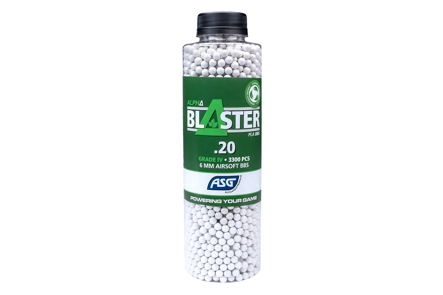 Alpha Blaster PLA 6mm BBs Weiß 0,20 g 3.300 Stück