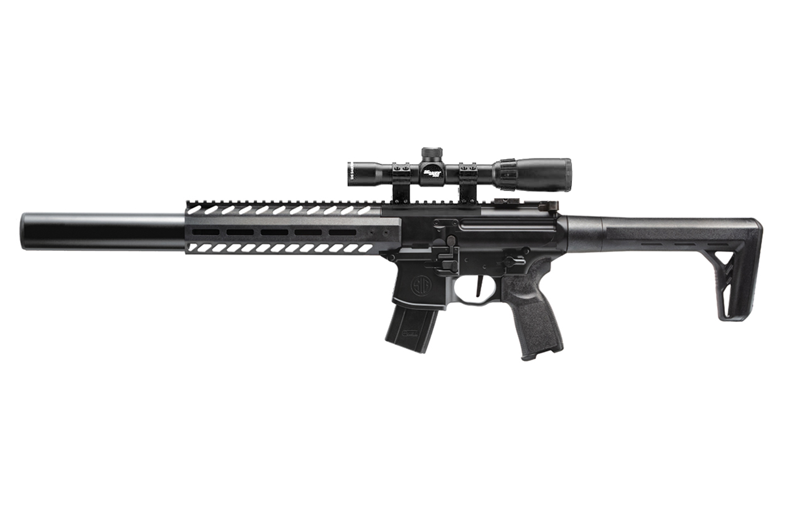 Sig Sauer MCX schwarz 4,5mm inkl. SIG ZF 1-4x24 - Druckluft Co2 Non BlowBack Sig Sauer MCX schwarz 4,5mm inkl. SIG ZF 1-4x24 - Druckluft Co2 Non BlowBack
