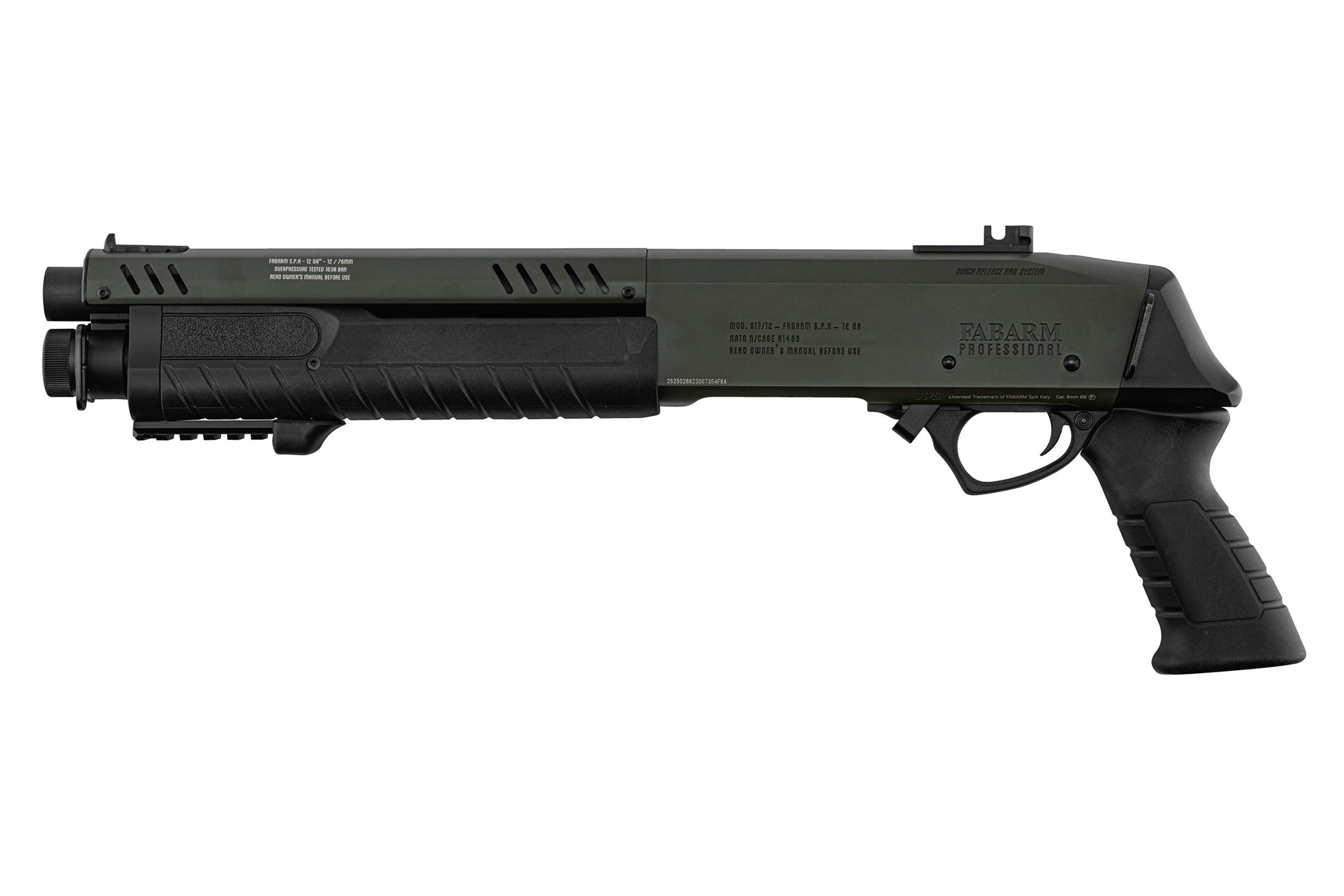 FABARM STF12 Initial short OD Green 6mm - Airsoft Gas Non BlowBack FABARM STF12 Initial short OD Green 6mm - Airsoft Gas Non BlowBack