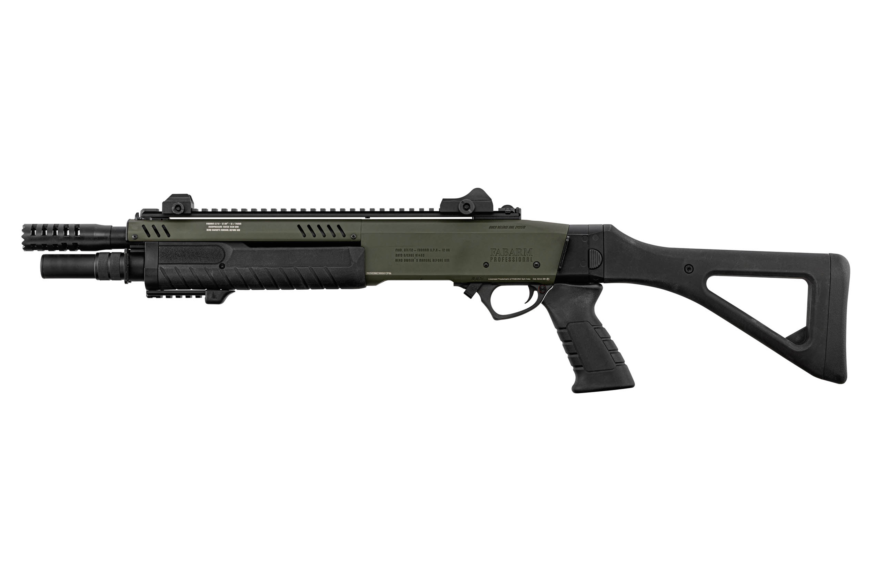 FABARM STF12 Compact OD Green 6mm - Airsoft Gas Non BlowBack FABARM STF12 Compact OD Green 6mm - Airsoft Gas Non BlowBack