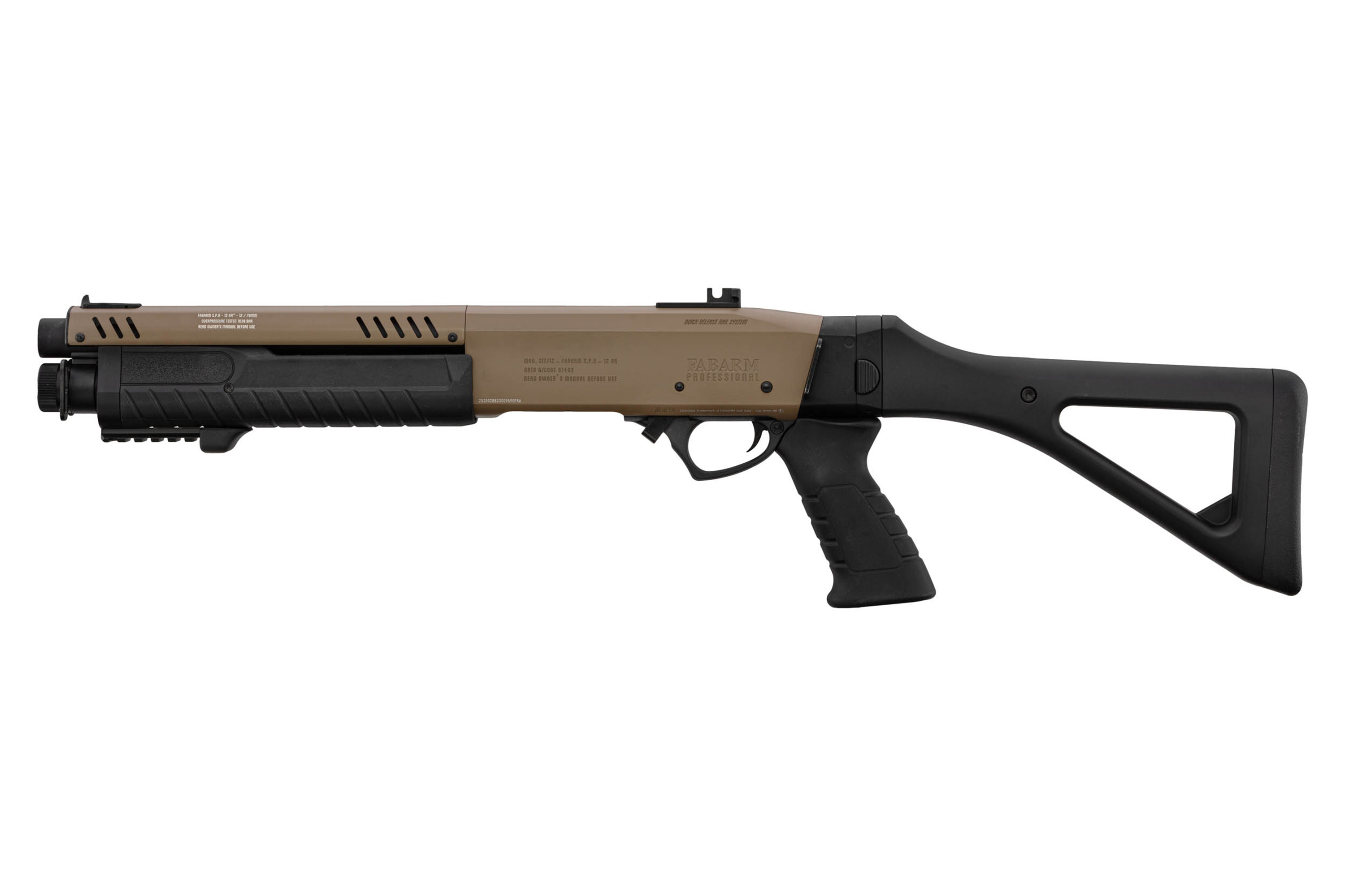 FABARM STF12 Initial Compact FDE 6mm - Airsoft Gas Non BlowBack FABARM STF12 Initial Compact FDE 6mm - Airsoft Gas Non BlowBack