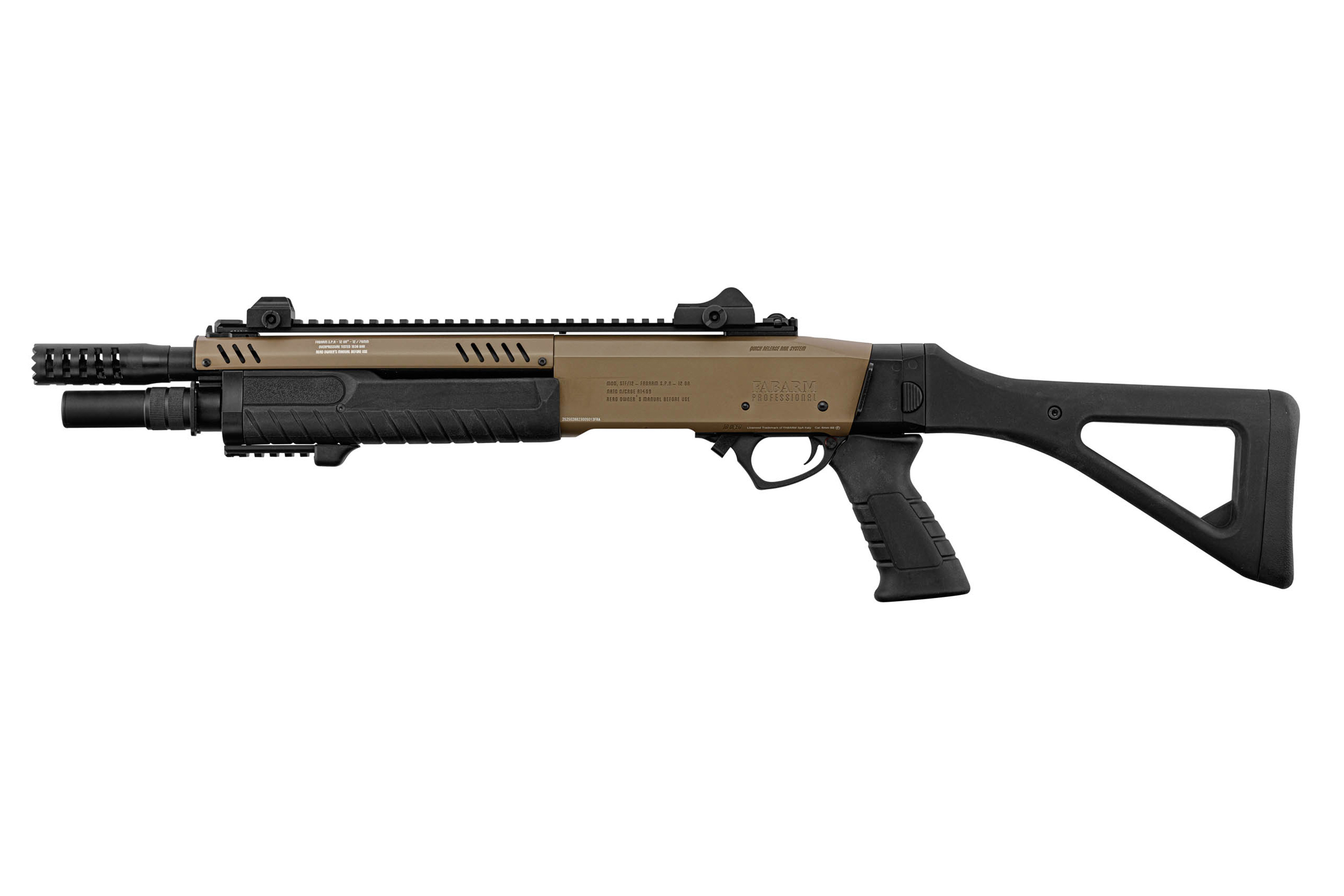FABARM STF12 Compact FDE 6mm - Airsoft Gas Non BlowBack FABARM STF12 Compact FDE 6mm - Airsoft Gas Non BlowBack
