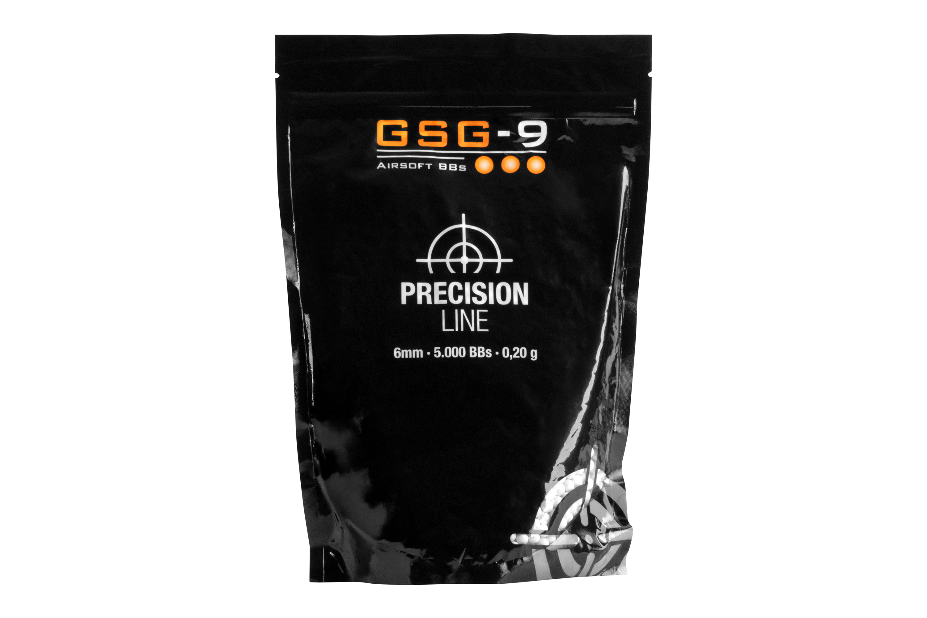 GSG-9 Precision Line 6mm BBs Weiß 0,20 g 5.000 Stück GSG-9 Precision Line 6mm BBs Weiß 0,20 g 5.000 Stück