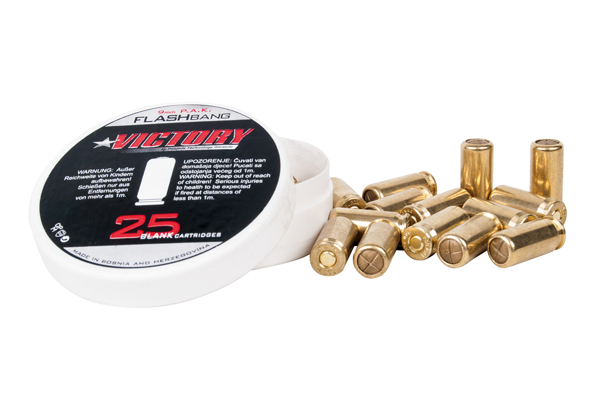 Victory Platzpatronen Flashbang 9mm P.A.K. 25 Stück