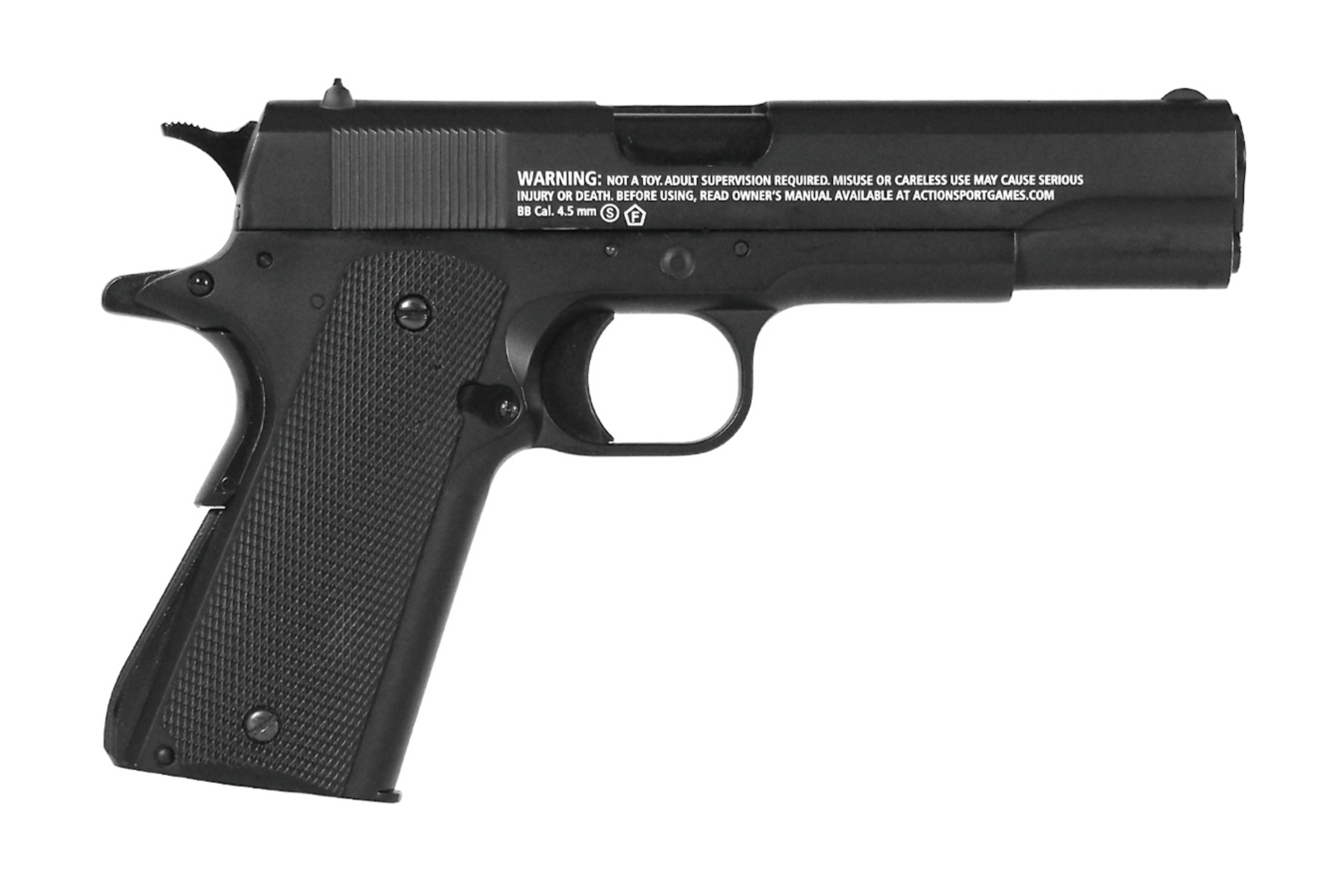 ASG 1911 US-C Schwarz 4,5mm BB - Druckluft Co2 BlowBack