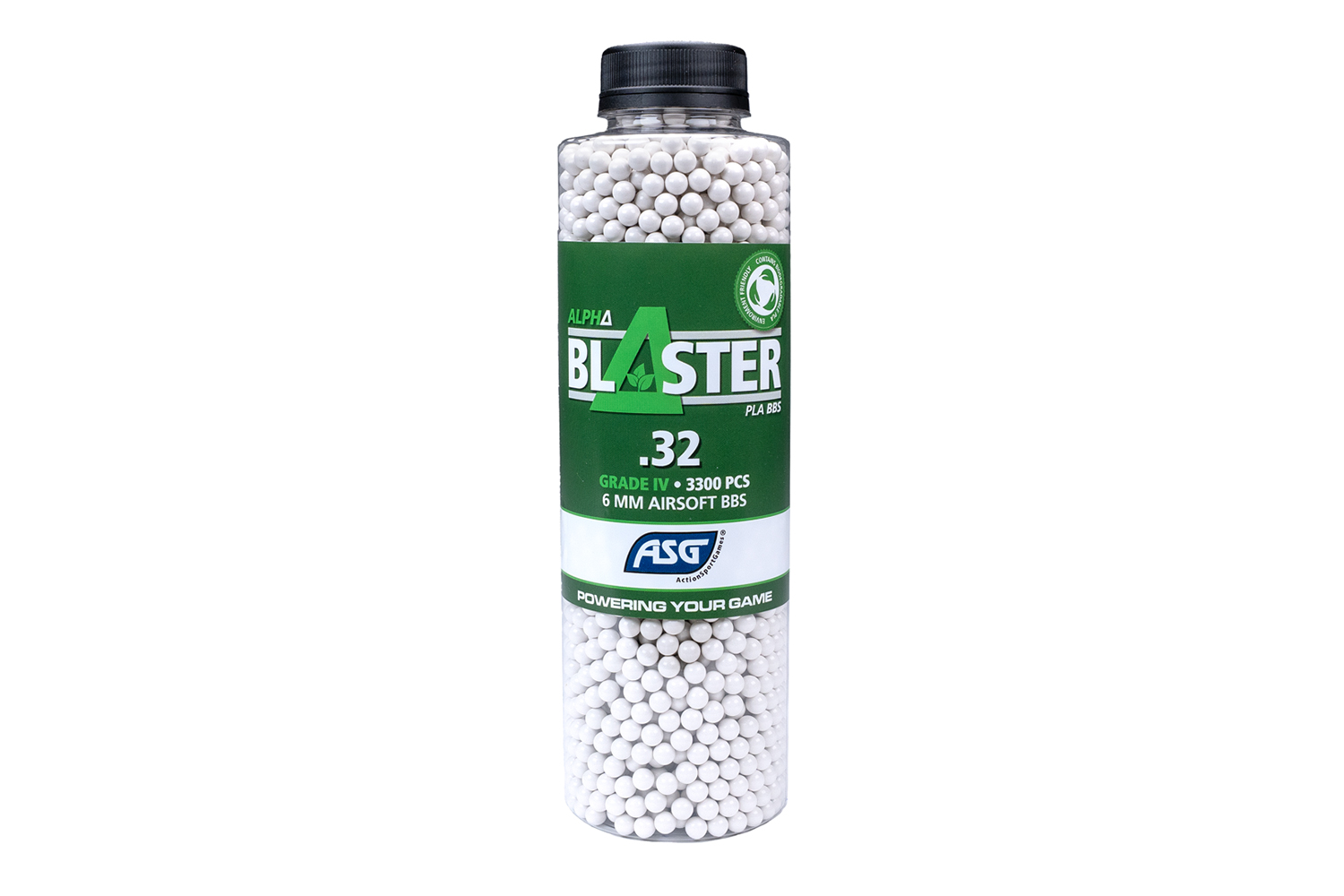 Alpha Blaster PLA 6mm BBs Weiß 0,32 g 3.300 Stück