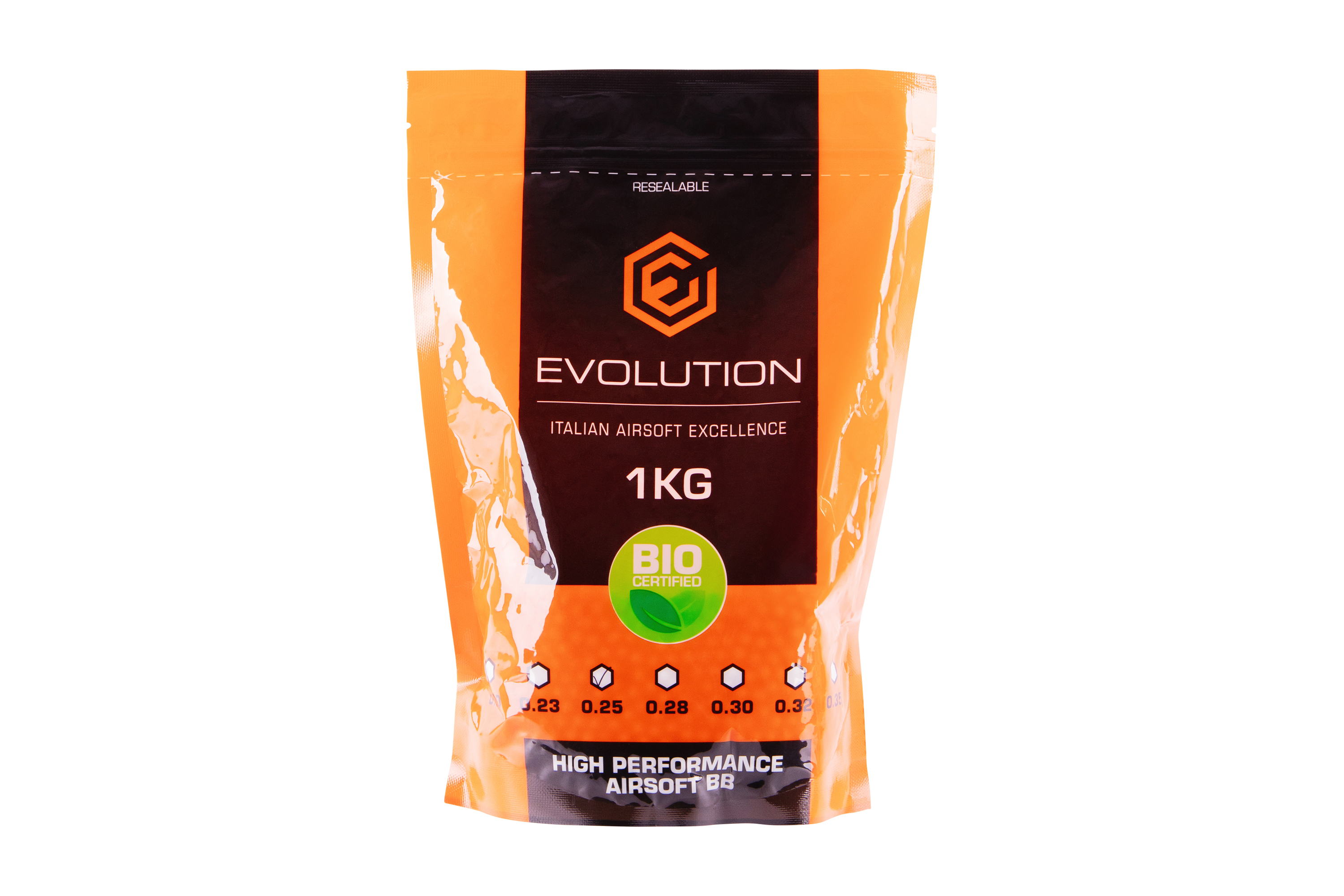 Evolution High Performance Airsoft BIO BBs 6 mm 0,25 g 4.000 Stück Evolution High Performance Airsoft BIO BBs 6 mm 0,25 g 4.000 Stück