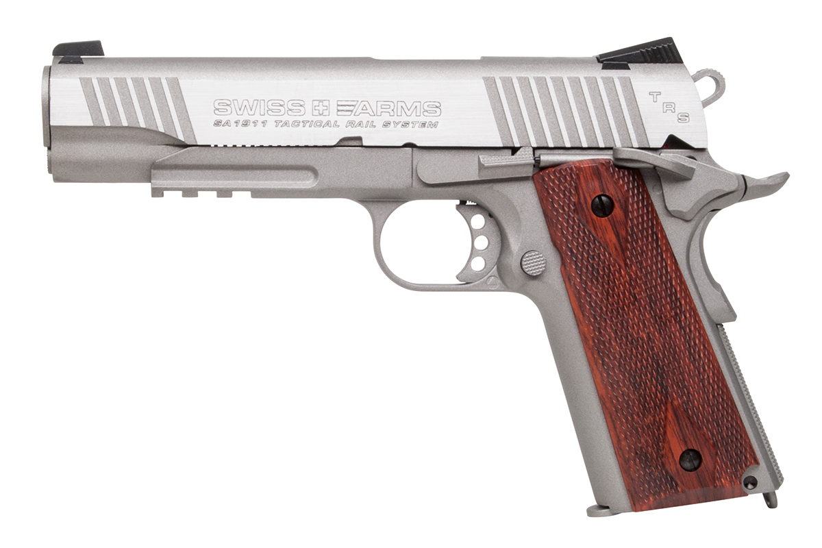 Swiss Arms P1911 Stainless 4,5mm BB - Druckluft Co2 BlowBack Swiss Arms P1911 Stainless 4,5mm BB - Druckluft Co2 BlowBack