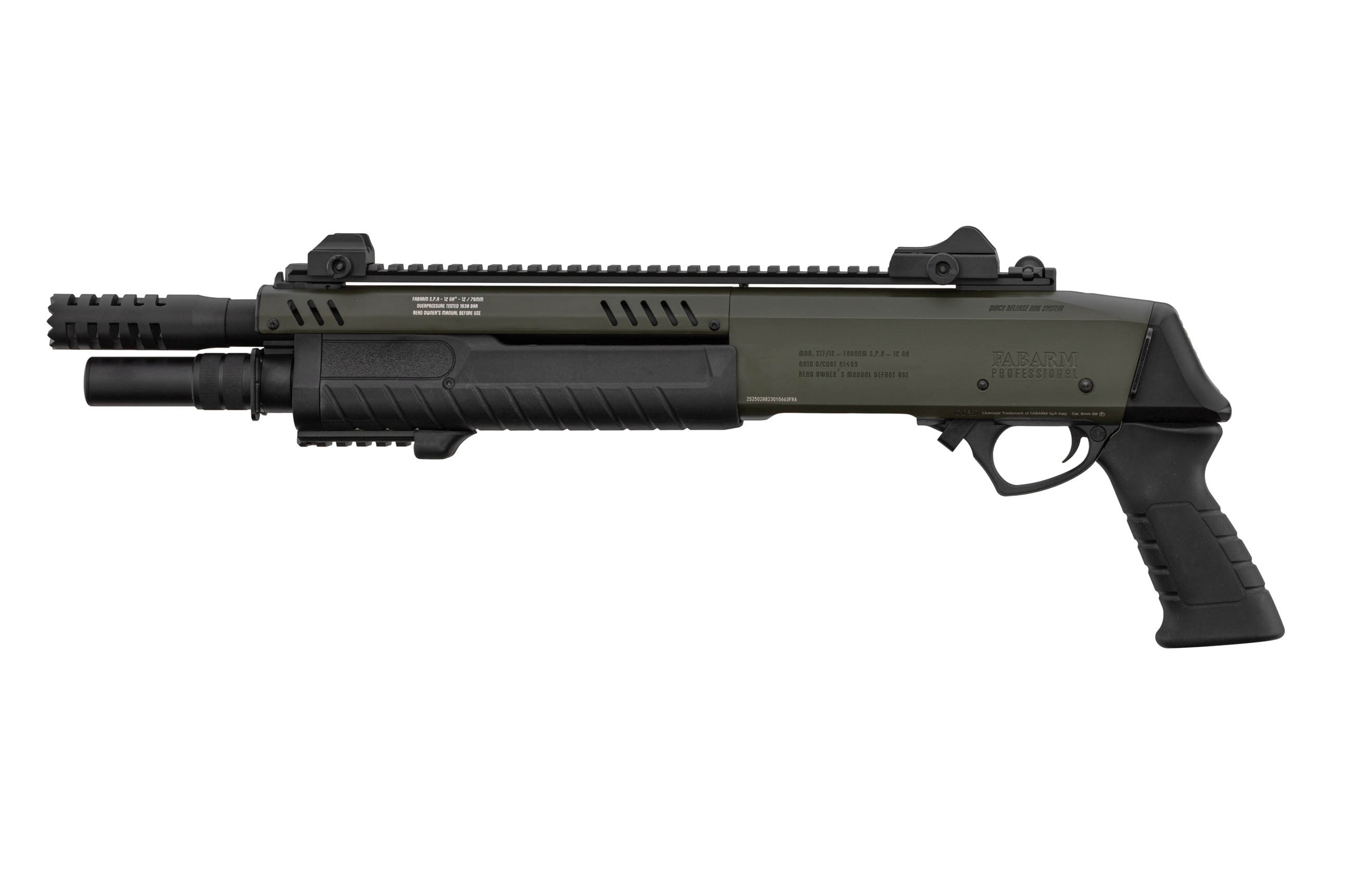 FABARM STF12 Short OD Green 6mm - Airsoft Gas Non BlowBack FABARM STF12 Short OD Green 6mm - Airsoft Gas Non BlowBack