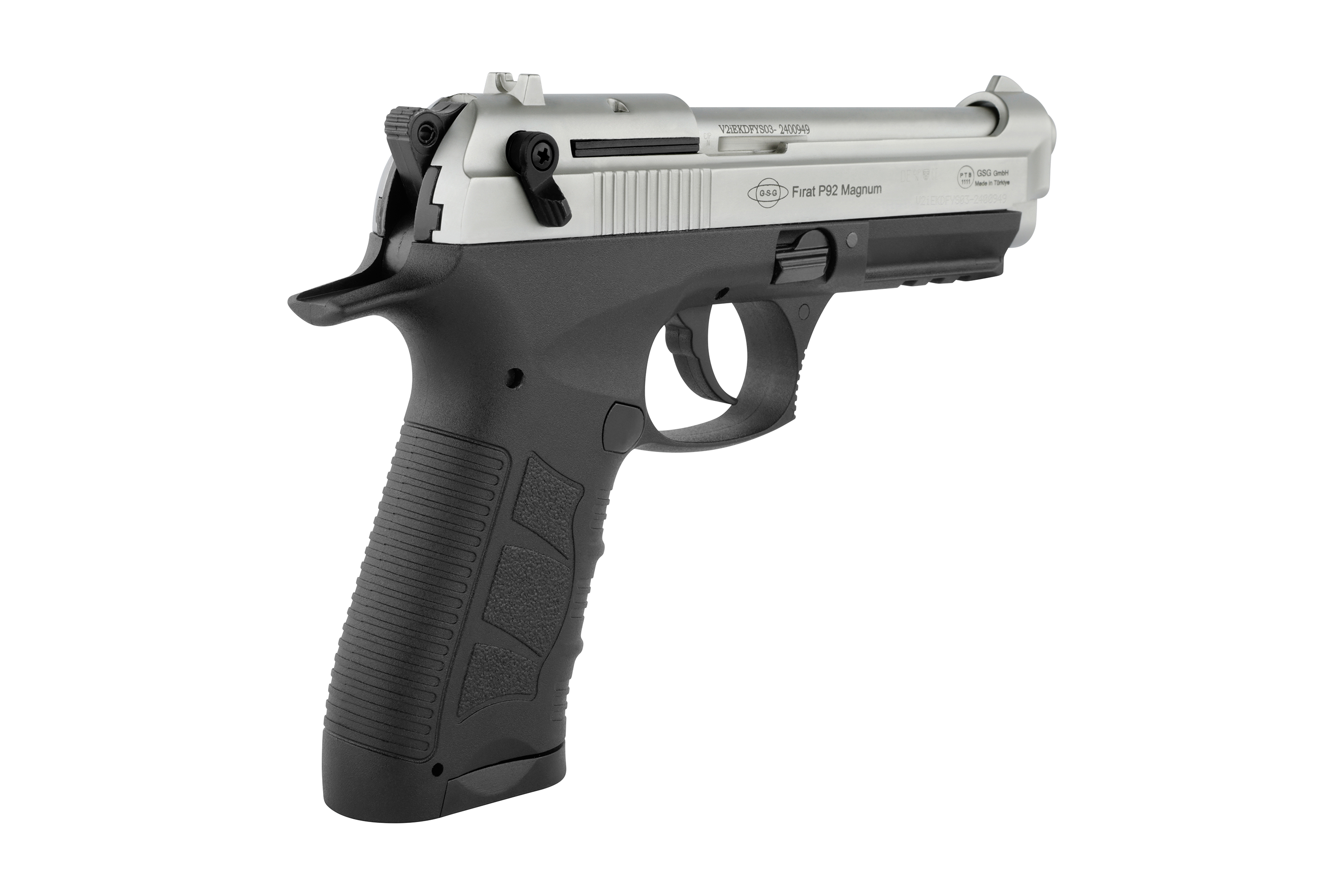 EKOL Firat P92 Magnum Nickel 9mm P.A.K. - Gas Signal